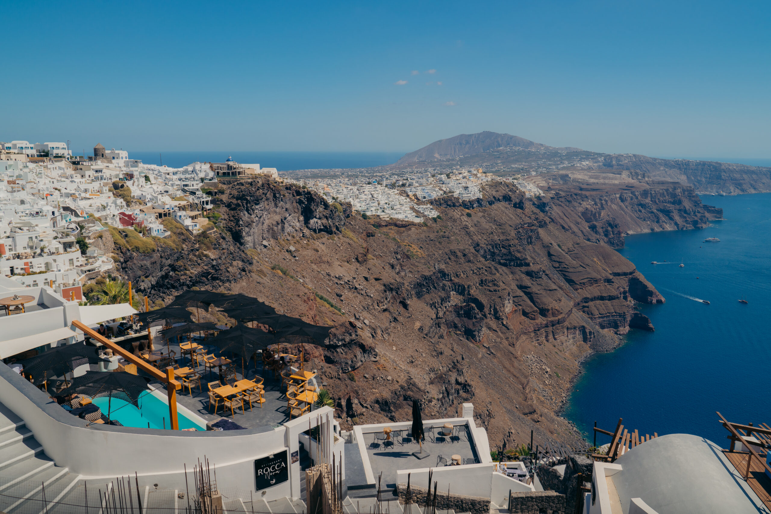 Santorini caldera view