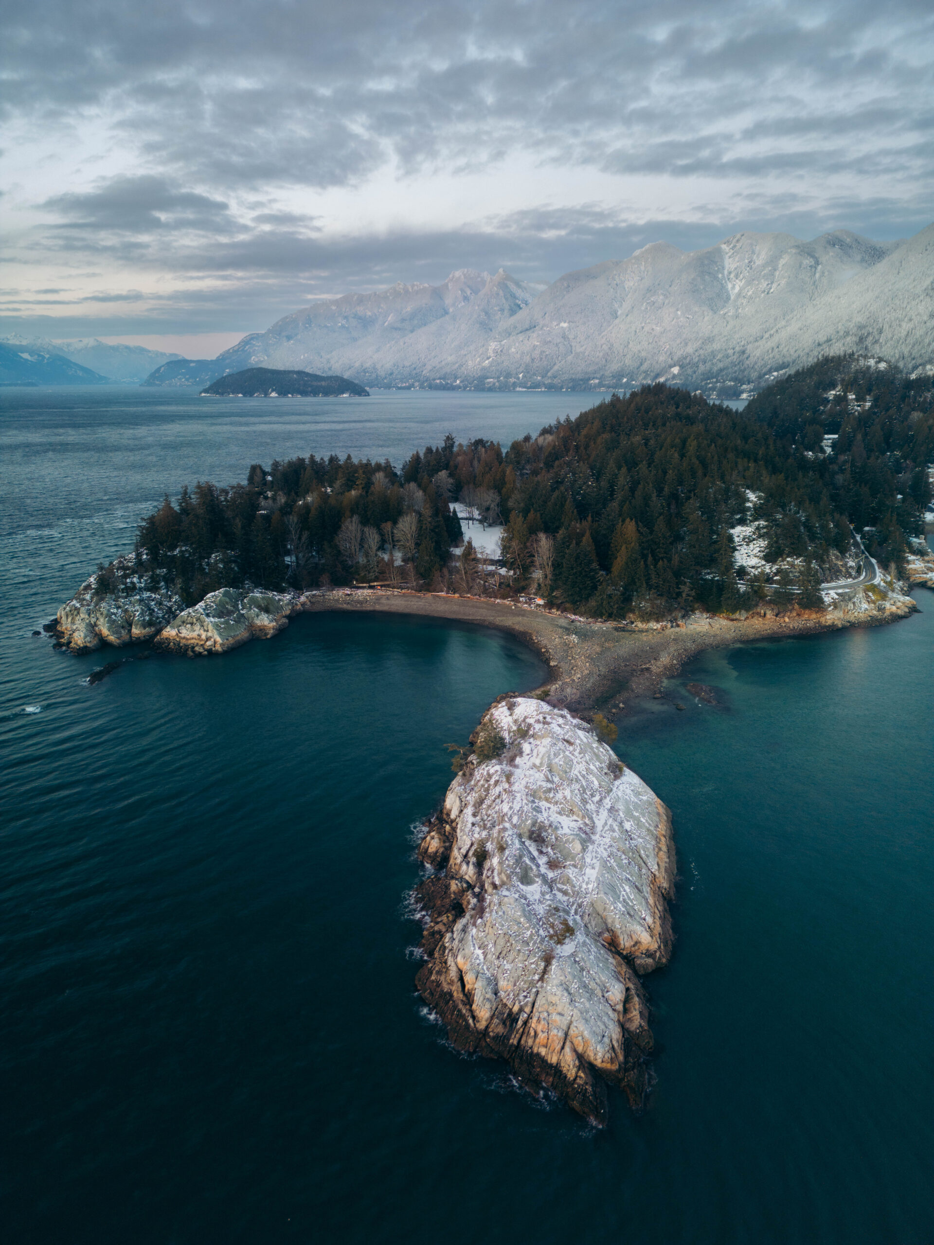 DJI drone low angle perspective