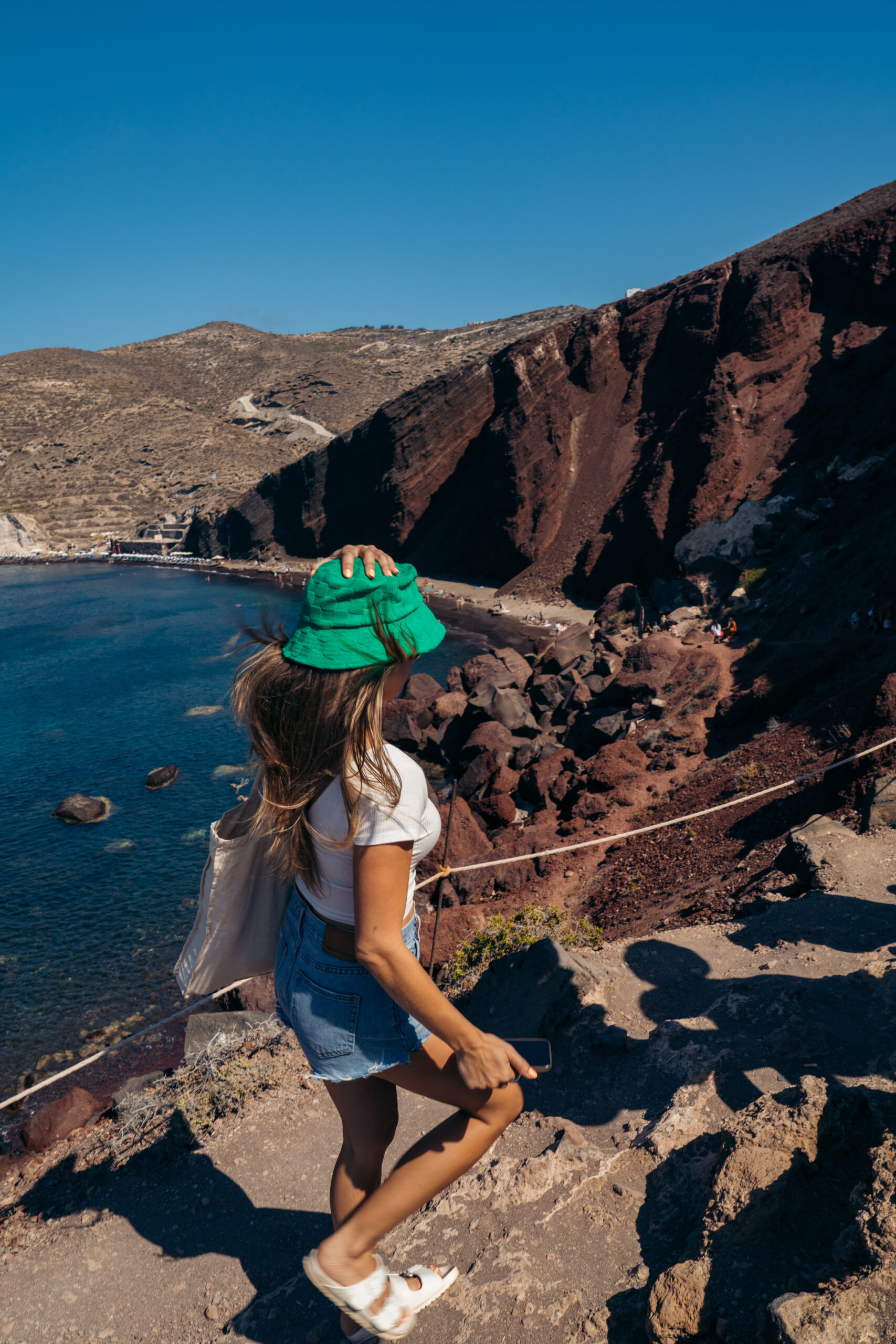 Red Beach Santorini volcanic sand